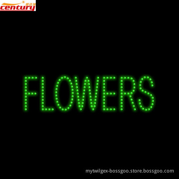 hot sale china factory flowers animated led sign
